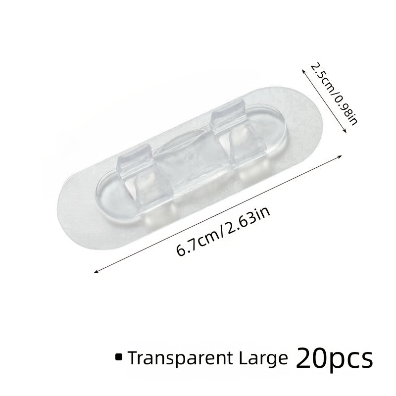 ✨ Set de Clips Adhesivos para Organización de Cables - 10/20 Piezas ✨