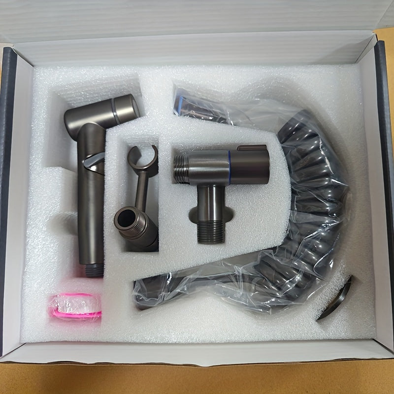 Set de Bidet Rociador de Acero Inoxidable - Doble Función, Montaje en Pared y Presión Ajustable 🚿✨