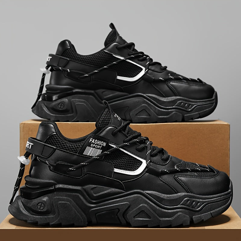 Zapatillas de plataforma, cordones, transpirables: zapatos de entrenamiento resistentes al desgaste y modernos.