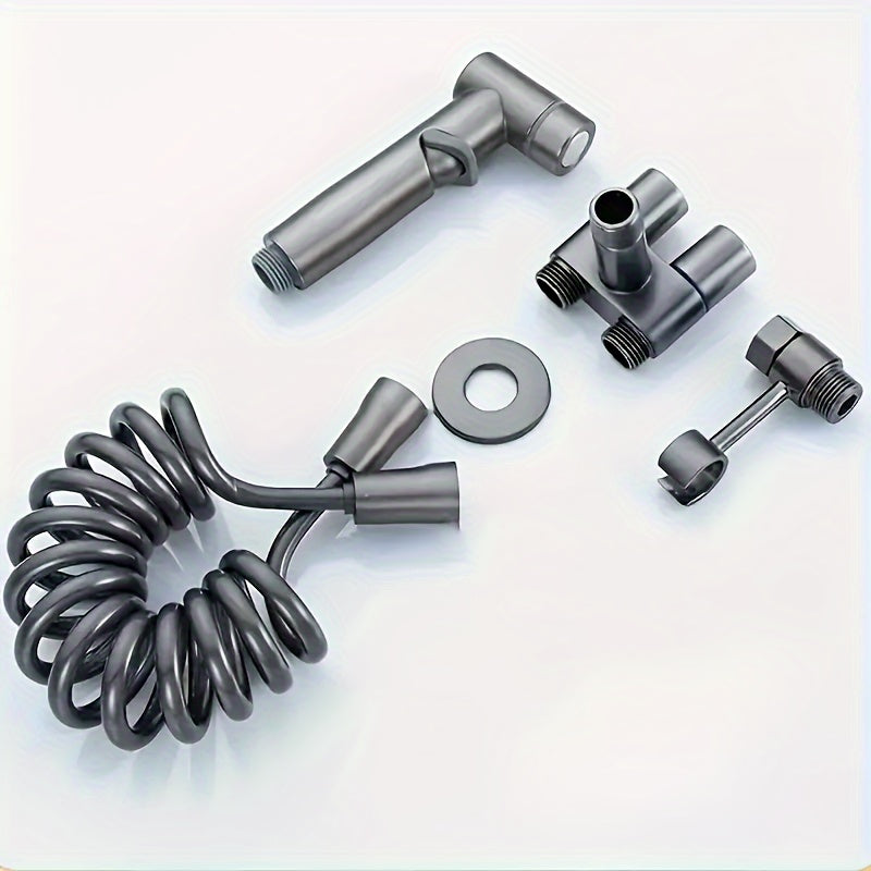 Set de Bidet Rociador de Acero Inoxidable - Doble Función, Montaje en Pared y Presión Ajustable 🚿✨