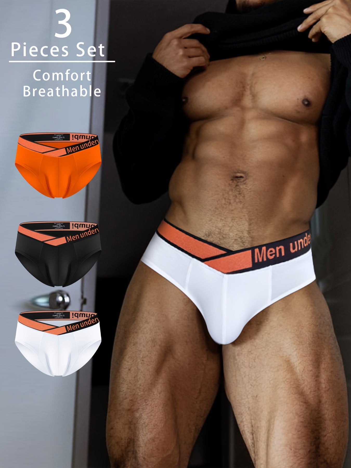 Pack de 3 Briefs V-Shape – Sensualidad y Comodidad en Cada Movimiento 🔥