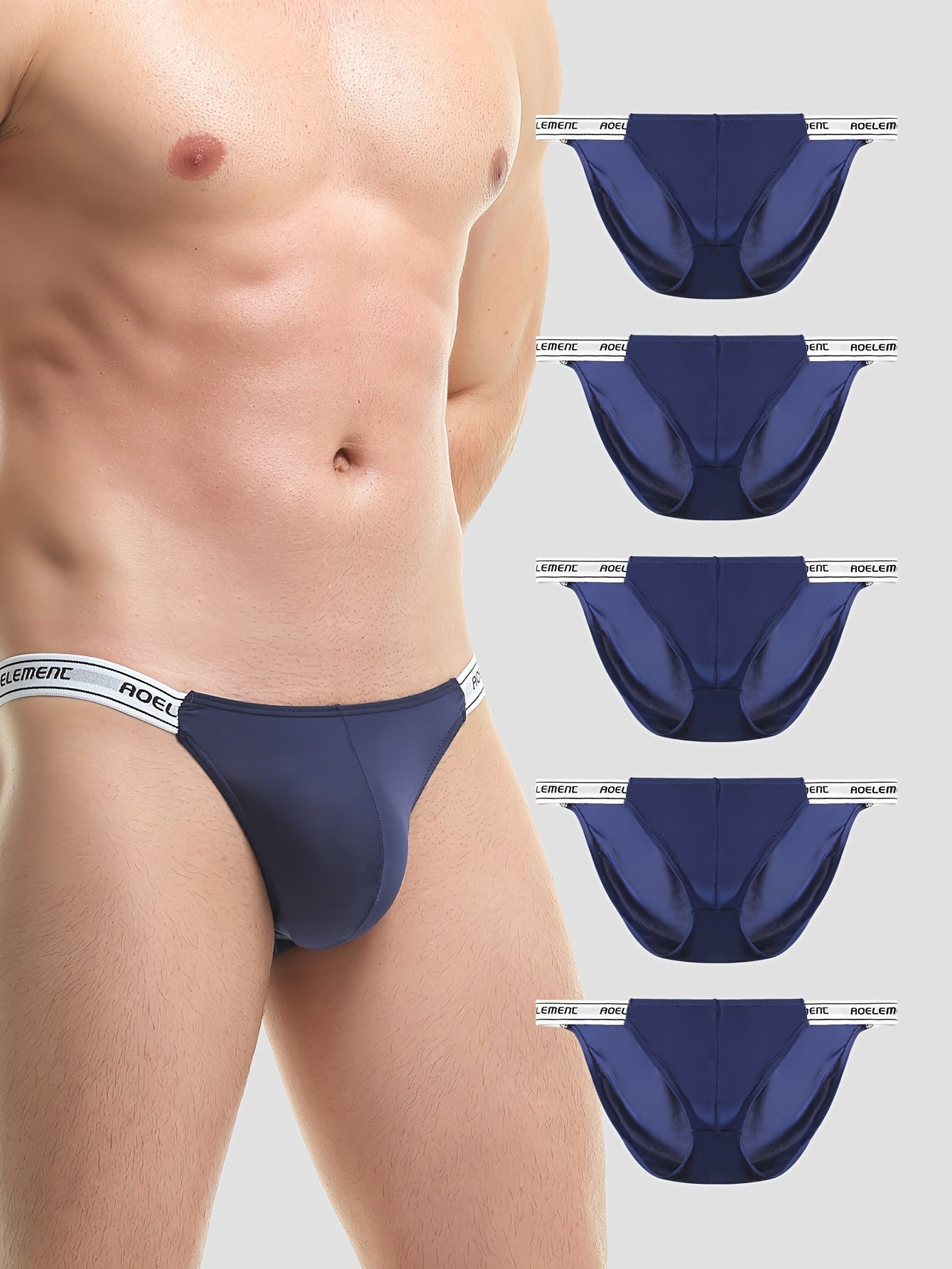 Pack de 5 Bóxers de Nylon Transpirable para Hombre – Ajuste Cómodo y Diseño Deportivo 🔥