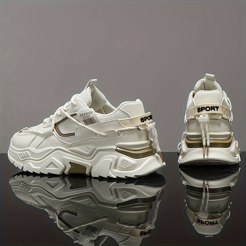 Zapatillas de plataforma, cordones, transpirables: zapatos de entrenamiento resistentes al desgaste y modernos.