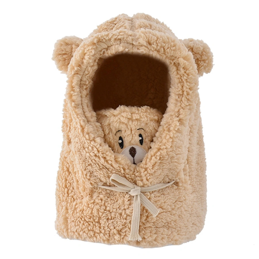 Gorro Bufanda Integrado de Oso - Protección contra el Viento con Estilo 🐻❄️