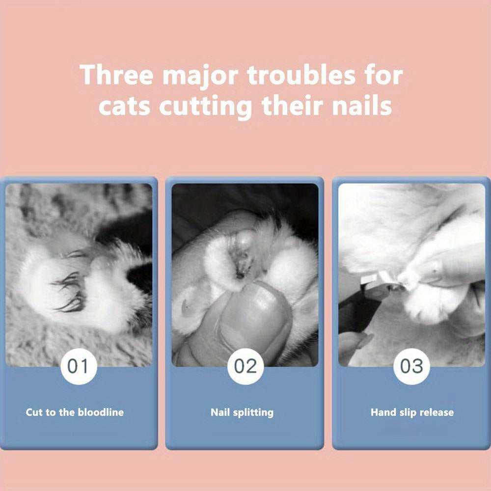 Cortauñas Profesional de Acero Inoxidable para Gatos y Perros Pequeños 🐾✨