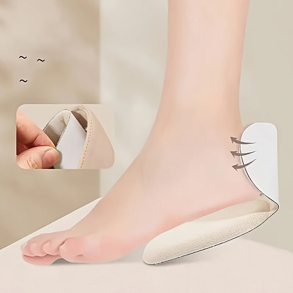 Almohadilla para talón y copa para talón de espuma en forma de T de doble espesor de media pulgada: uso en tacones altos, antideslizante, duradera, suave, cómoda y transpirable