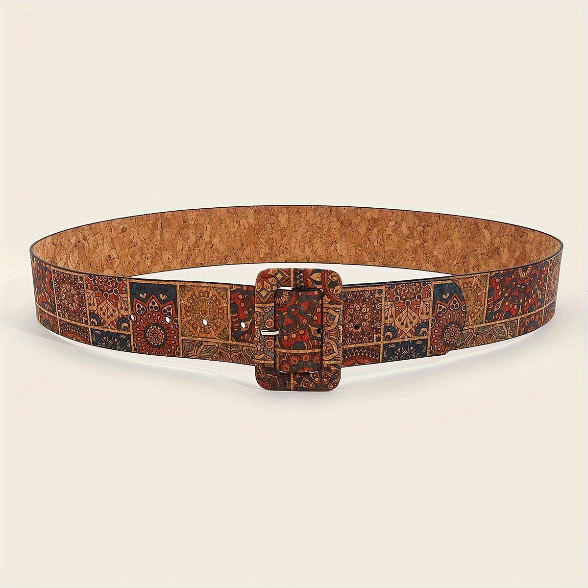 Cinturón Bohemio con Estampado Floral Vintage para Mujer