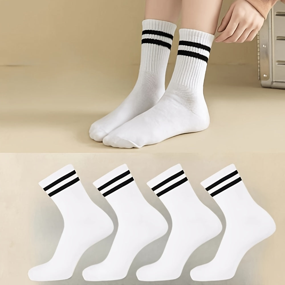🧦 Pack de 3 Pares de Medias Unisex con Rayas – Comodidad y Estilo en Cada Paso