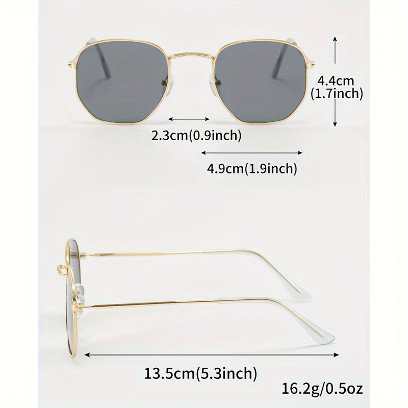 vSet de 4 Gafas Clásicas para Hombre – Diseño Ovalado Irregular, Estilo Urbano y Ejecutivo