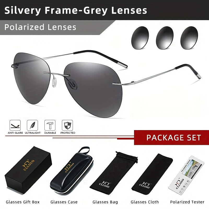 Gafas de Conducción 3188HP de Titanio Ultraligero – Polarizadas y Antirreflejo