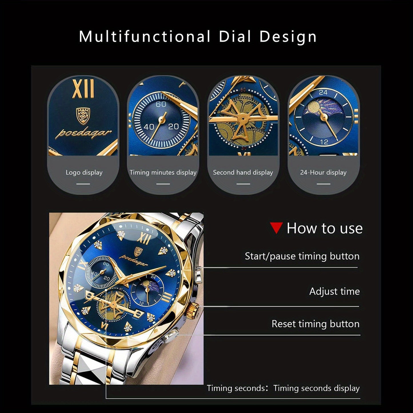 Reloj de Lujo Resistente al Agua – Elegancia y Funcionalidad en un Solo Diseño ⌚✨