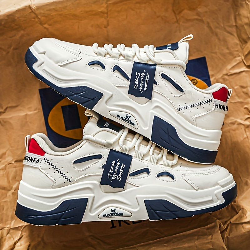 ¡Eleva tu look con estas zapatillas blancas para hombre! Estilo coreano, transpirables y con suela gruesa para confort todo el año. Su diseño casual con cordones asegura un ajuste perfecto. ¡Ideales para cualquier ocasió