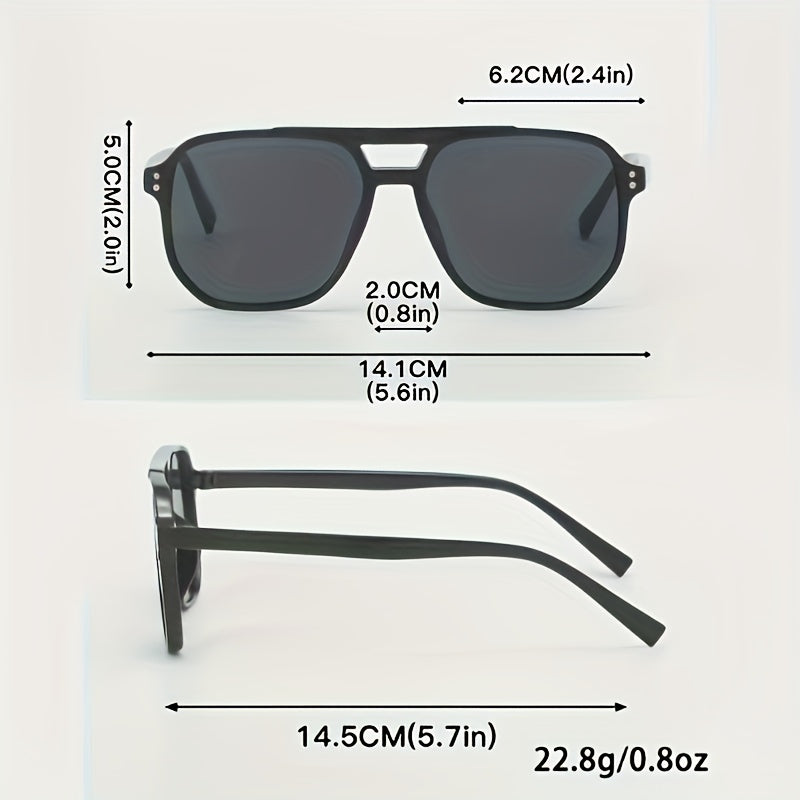 Set de 3 Gafas Clásicas Rectangulares – Diseño Sofisticado para Parejas