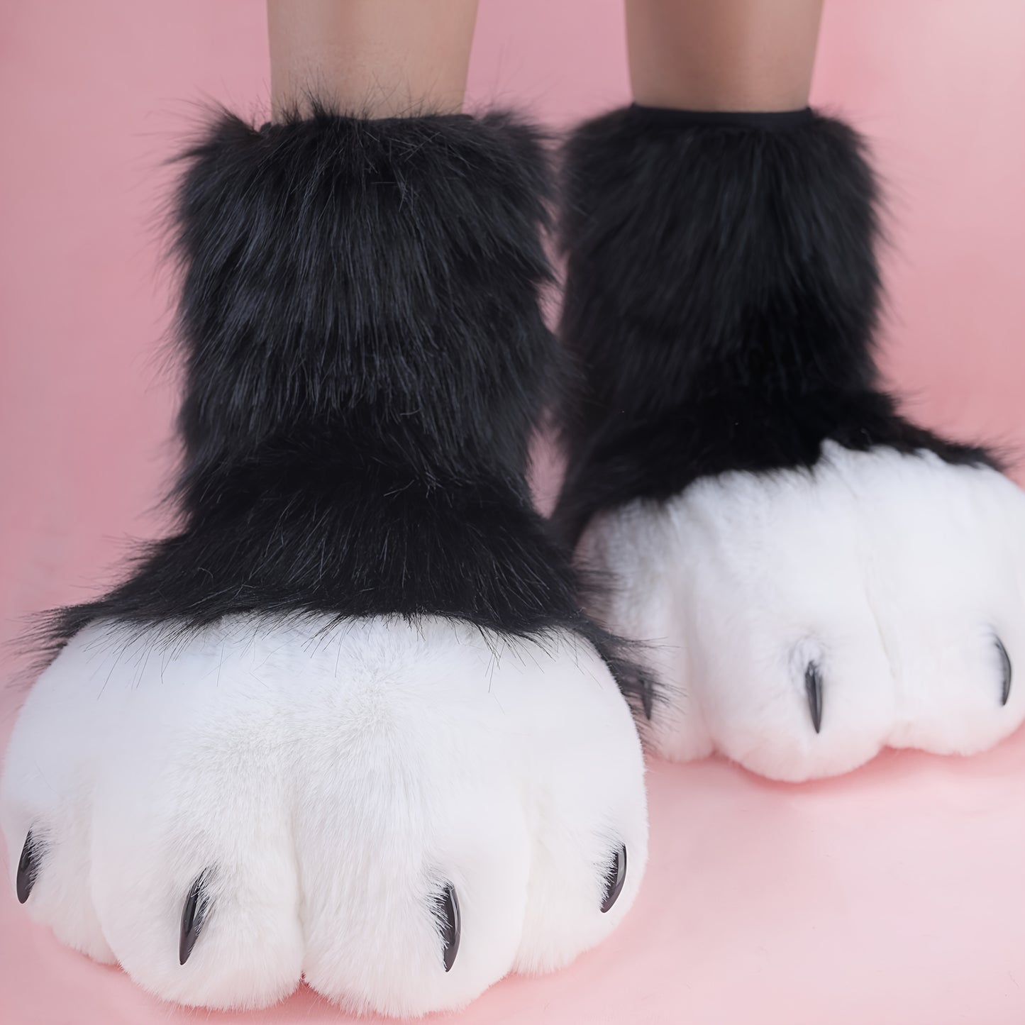 Pantuflas de Peluche con Temática Animal - Panda, Lobo, Perro y Zorro 🐾🐼🐺🦊