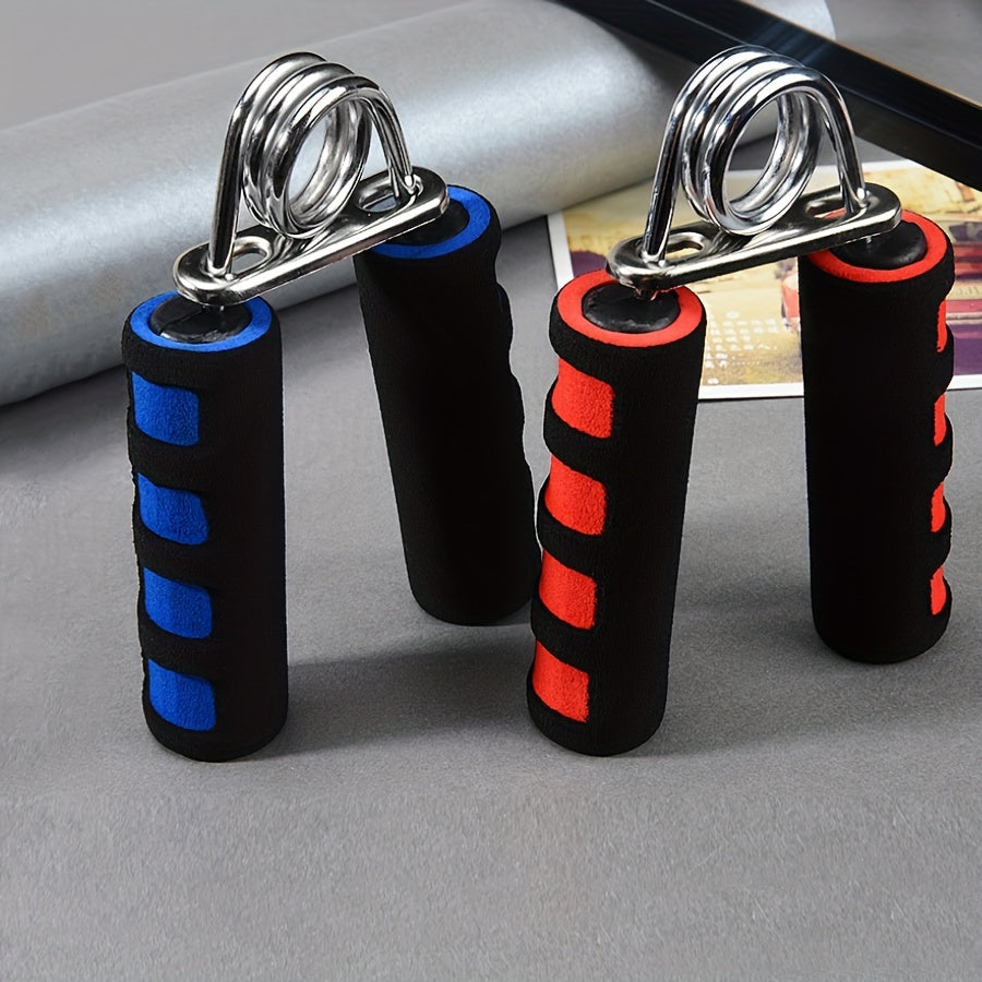 1pc Grip Strengthener con Mango de Espuma Azul – Diseño en Forma de A con Agarre Texturizado para Ejercicio en Casa, Fortalecimiento de Manos y Antebrazos