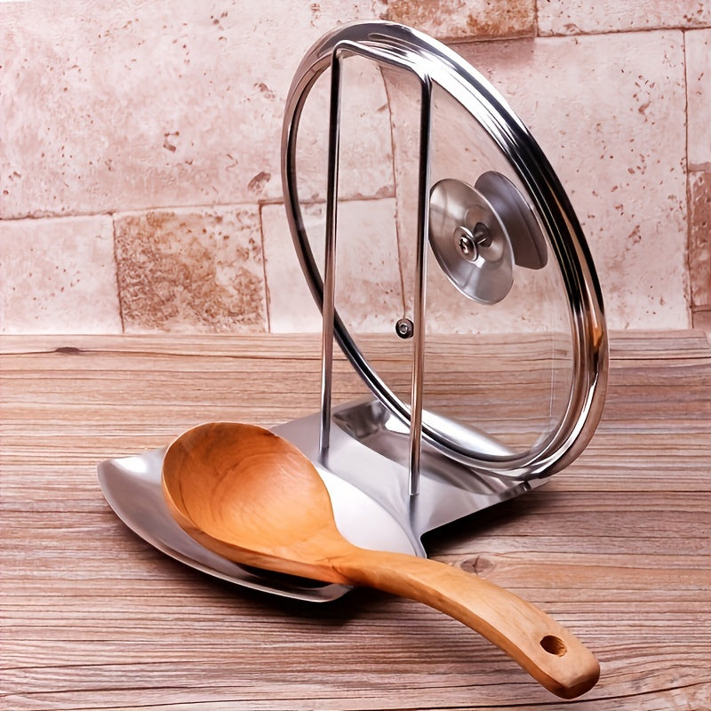 Soporte de Acero Inoxidable para Tapas de Olla – Organización Práctica y Elegante en tu Cocina 🍽️✨