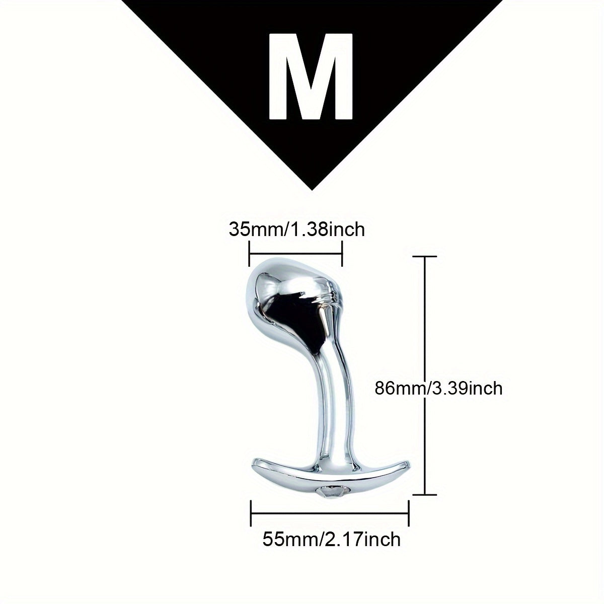 Plug Anal de Metal con Base de Gema – Lujo, Sensación y Placer Extremo 🔥