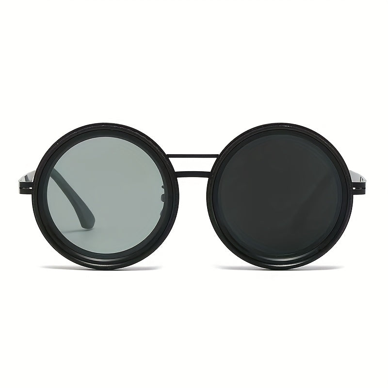 Gafas de Moda Unisex Estilo Cyberpunk con Ajuste Gradual y Rotación Continua, Filtro ND2-ND400 y Montura de Aleación de Aluminio
