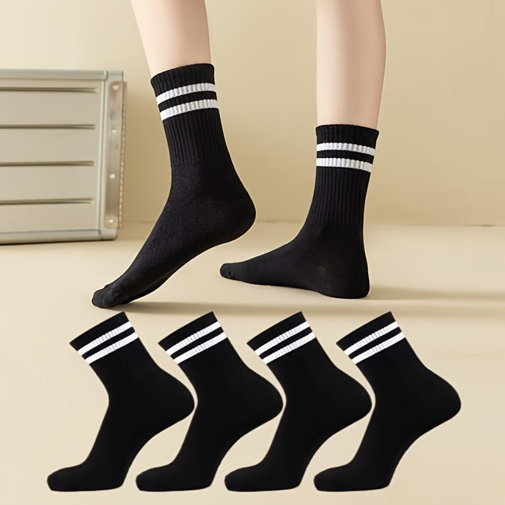 🧦 Pack de 3 Pares de Medias Unisex con Rayas – Comodidad y Estilo en Cada Paso