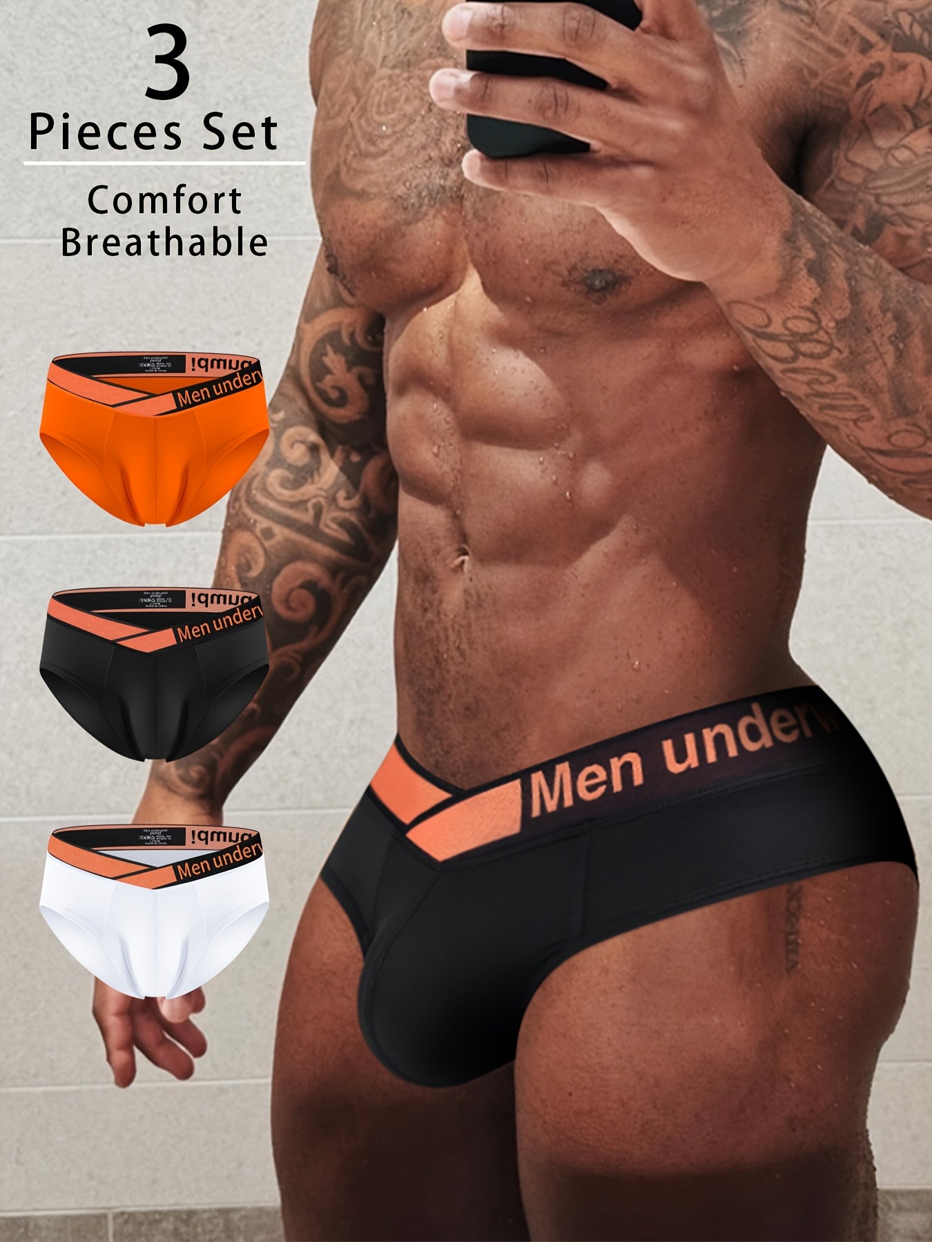 Pack de 3 Briefs V-Shape – Sensualidad y Comodidad en Cada Movimiento 🔥