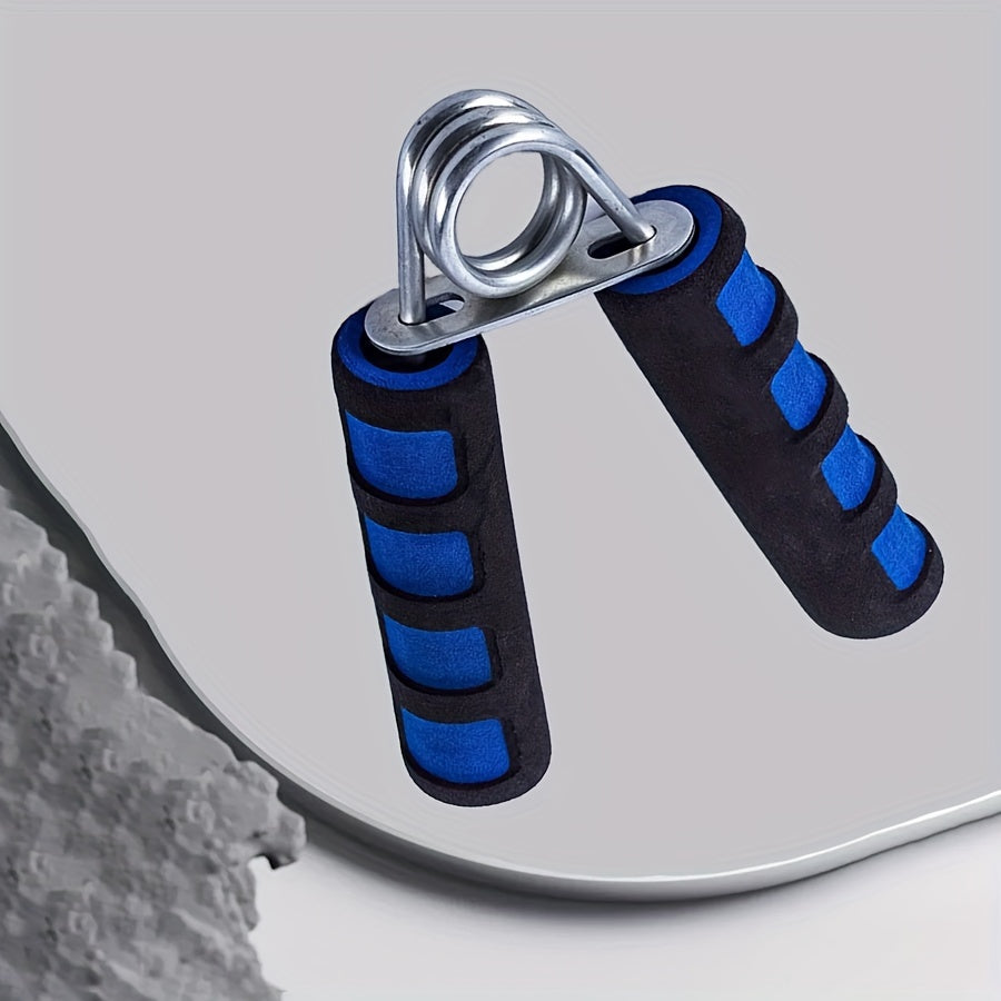 1pc Grip Strengthener con Mango de Espuma Azul – Diseño en Forma de A con Agarre Texturizado para Ejercicio en Casa, Fortalecimiento de Manos y Antebrazos