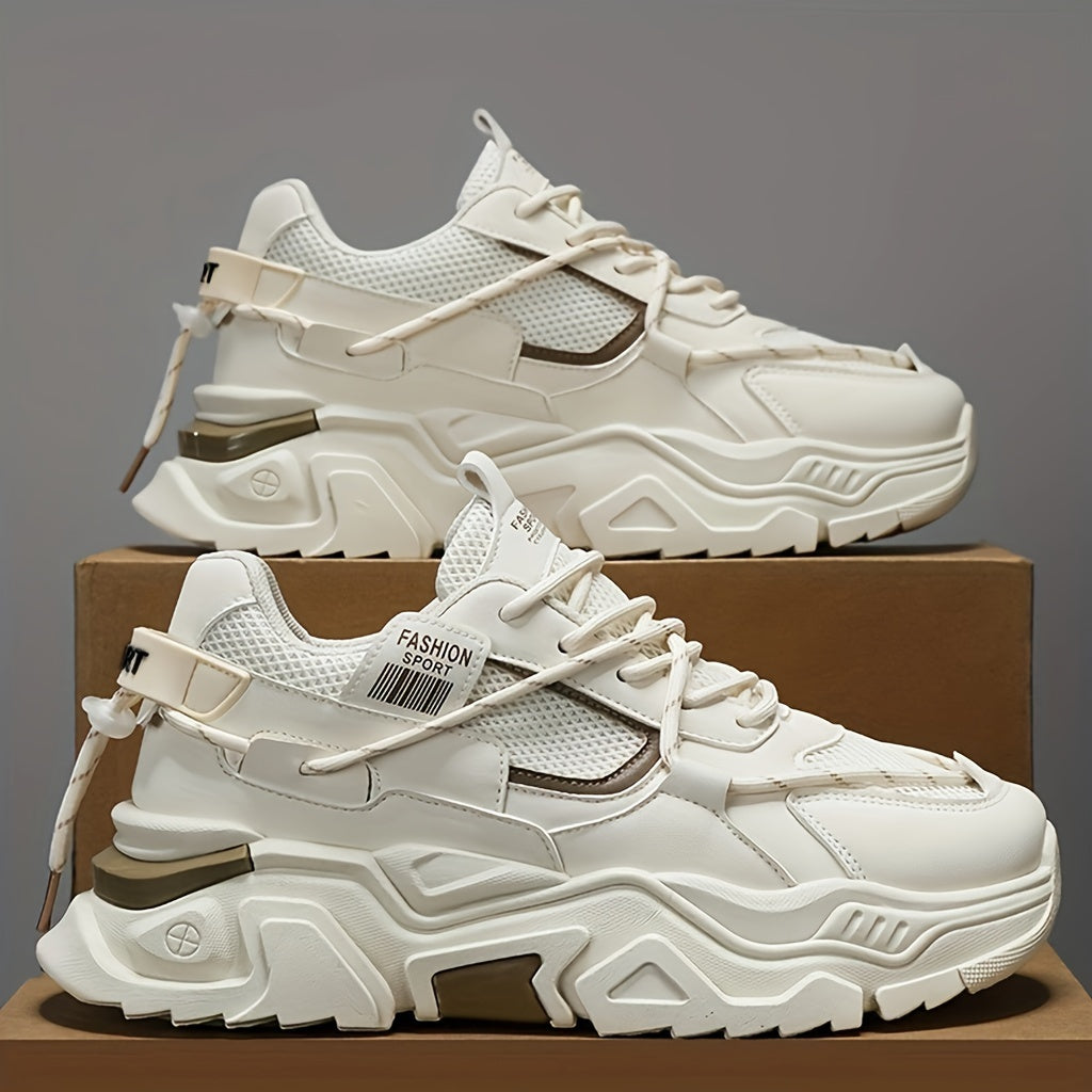 Zapatillas de plataforma, cordones, transpirables: zapatos de entrenamiento resistentes al desgaste y modernos.