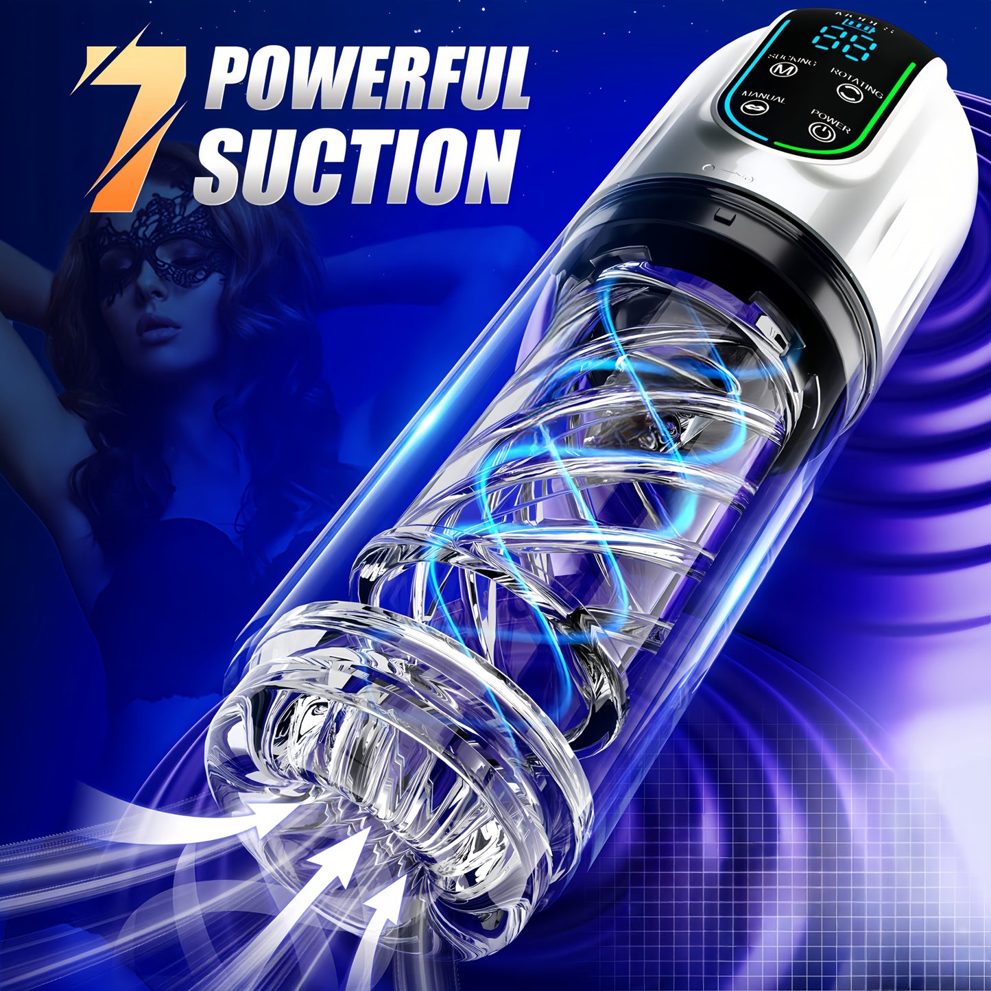 Juguete Eléctrico para Hombres – Placer Total con Succión, Movimiento y Vibración 🔥