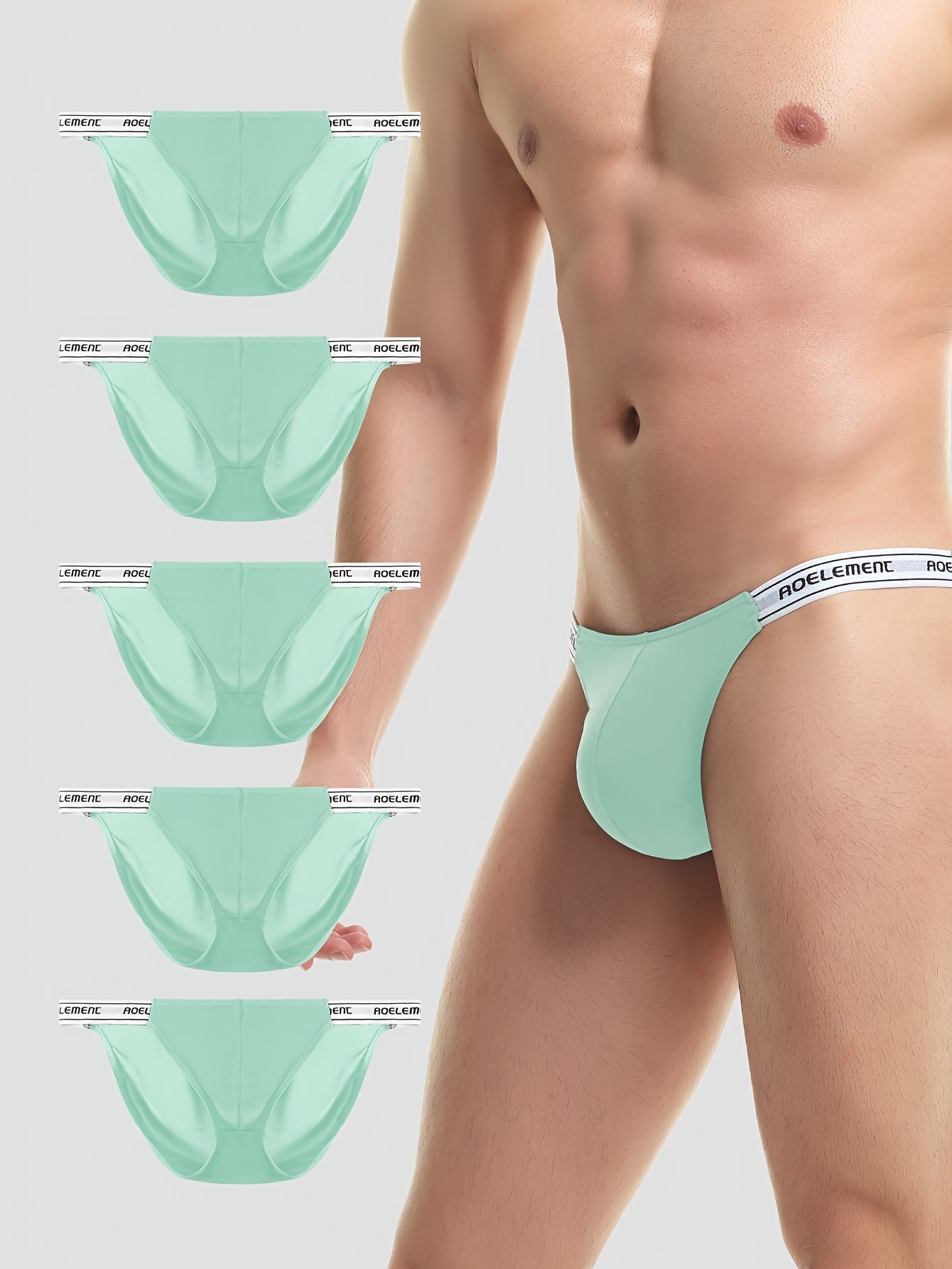 Pack de 5 Bóxers de Nylon Transpirable para Hombre – Ajuste Cómodo y Diseño Deportivo 🔥