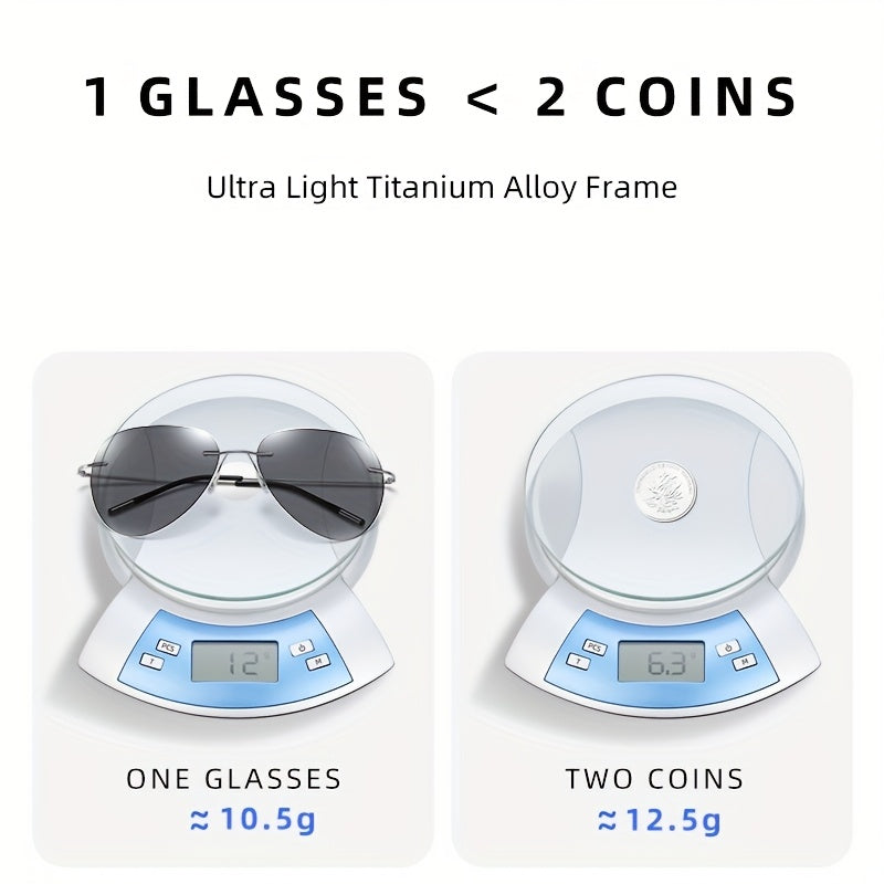 Gafas de Conducción 3188HP de Titanio Ultraligero – Polarizadas y Antirreflejo