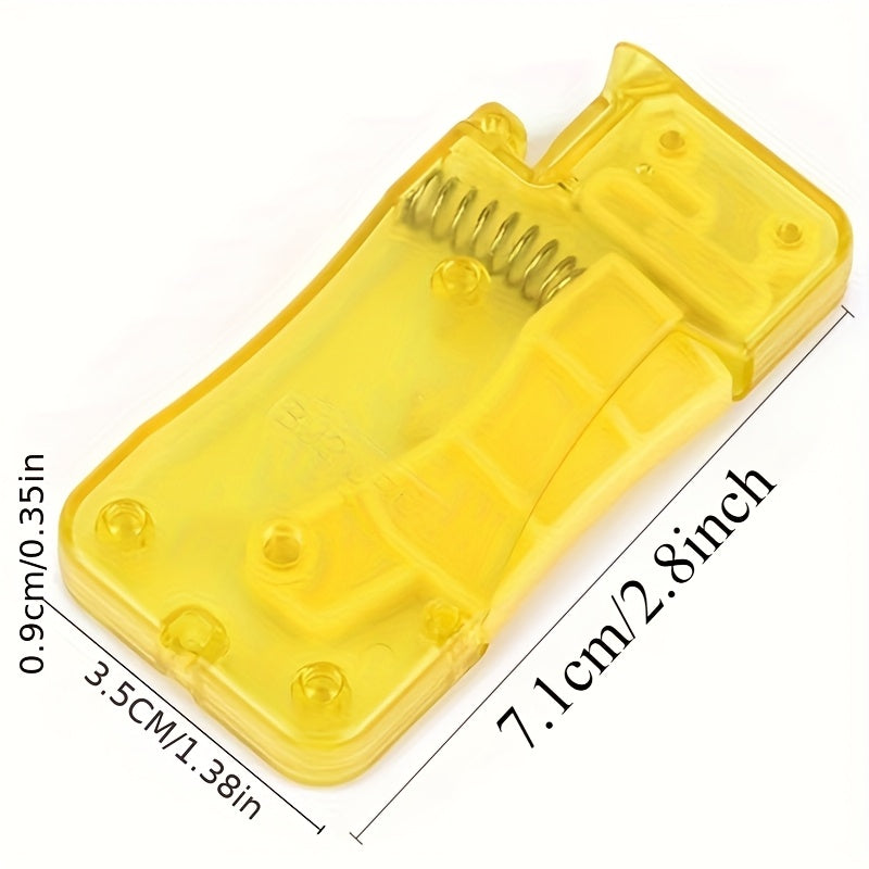 Enhebrador Automático de Aguja Amarillo Limón, Herramienta para Coser a Mano, Accesorio DIY para Costura, Suministros para Manualidades y Costura