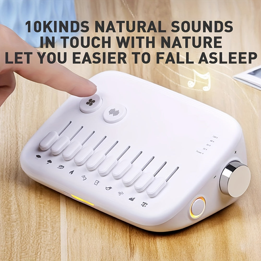 🌙 Máquina de Sonido Blanco Portátil – Relájate, Duerme Mejor y Desconéctate