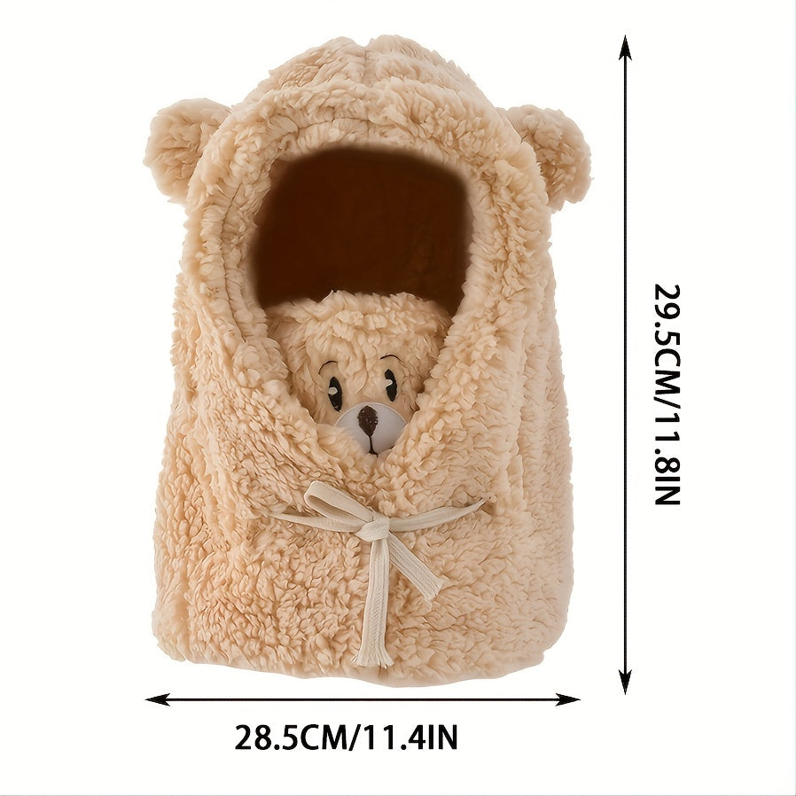 Gorro Bufanda Integrado de Oso - Protección contra el Viento con Estilo 🐻❄️