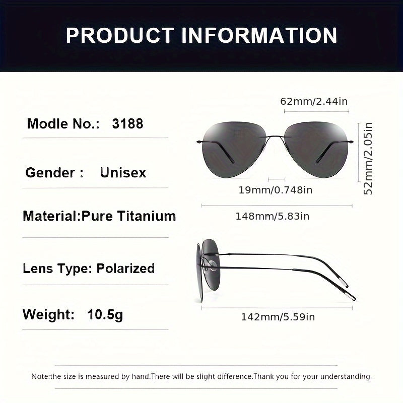 Gafas de Conducción 3188HP de Titanio Ultraligero – Polarizadas y Antirreflejo