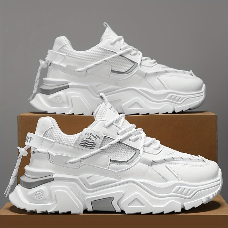 Zapatillas de plataforma, cordones, transpirables: zapatos de entrenamiento resistentes al desgaste y modernos.