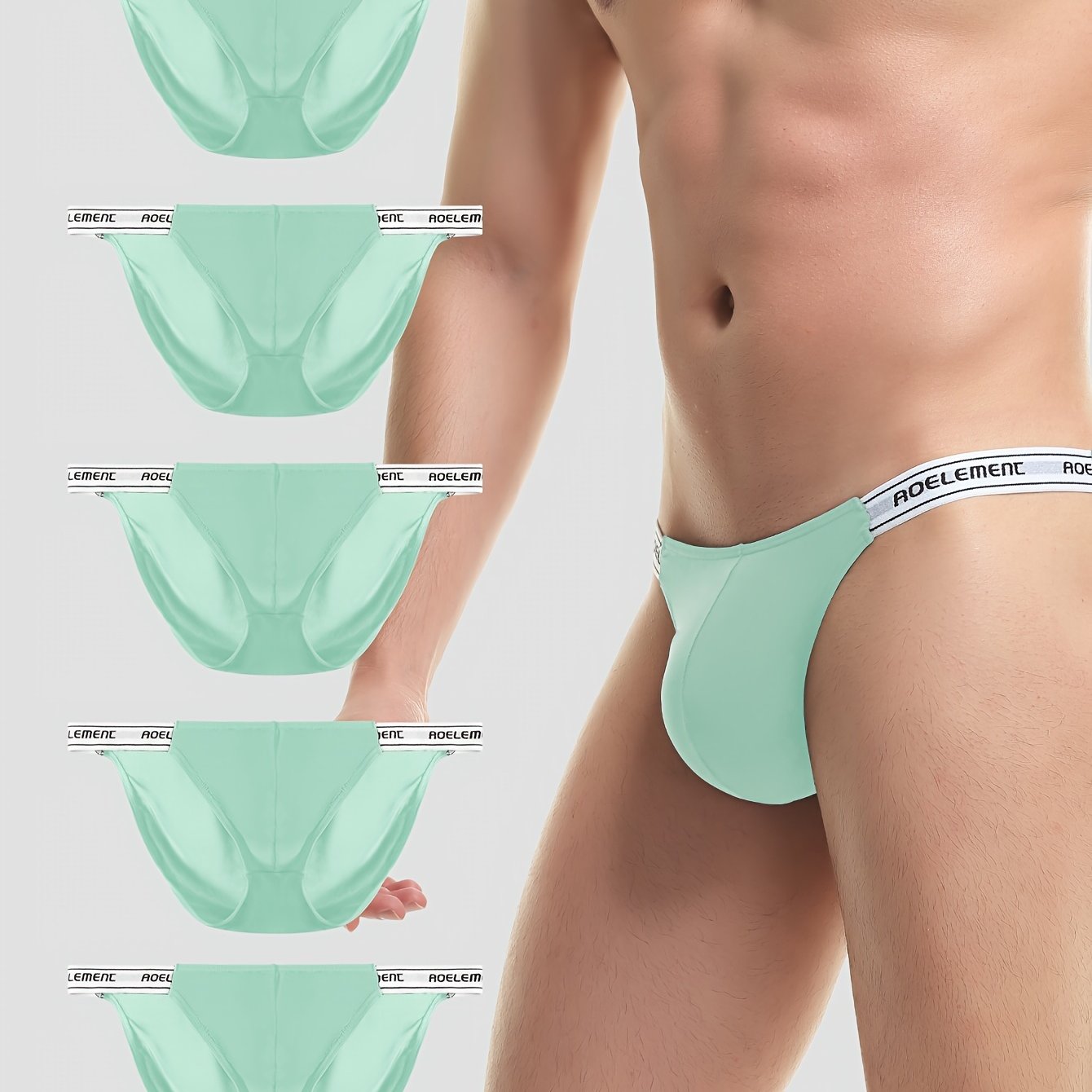 Pack de 5 Bóxers de Nylon Transpirable para Hombre – Ajuste Cómodo y Diseño Deportivo 🔥