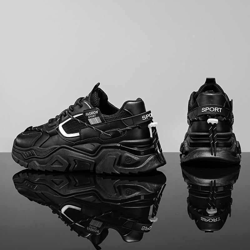 Zapatillas de plataforma, cordones, transpirables: zapatos de entrenamiento resistentes al desgaste y modernos.