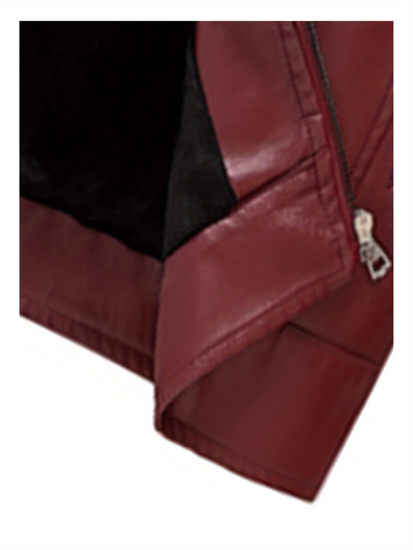 🧥 Chaqueta de Hombre en Cuero Sintético – Estilo Bomber Moderno