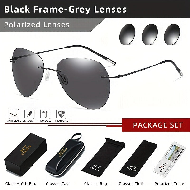 Gafas de Conducción 3188HP de Titanio Ultraligero – Polarizadas y Antirreflejo