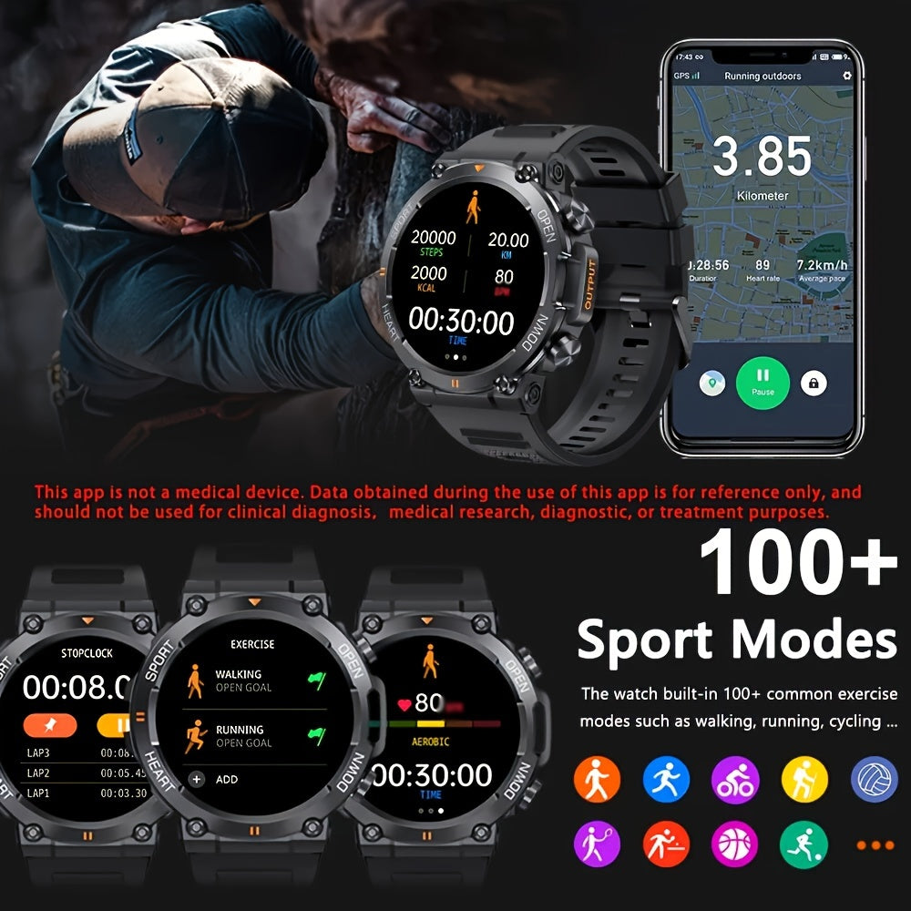 Reloj Inteligente SENBONO para Hombres - Funcionalidad Táctica y Moderna ⌚✨
