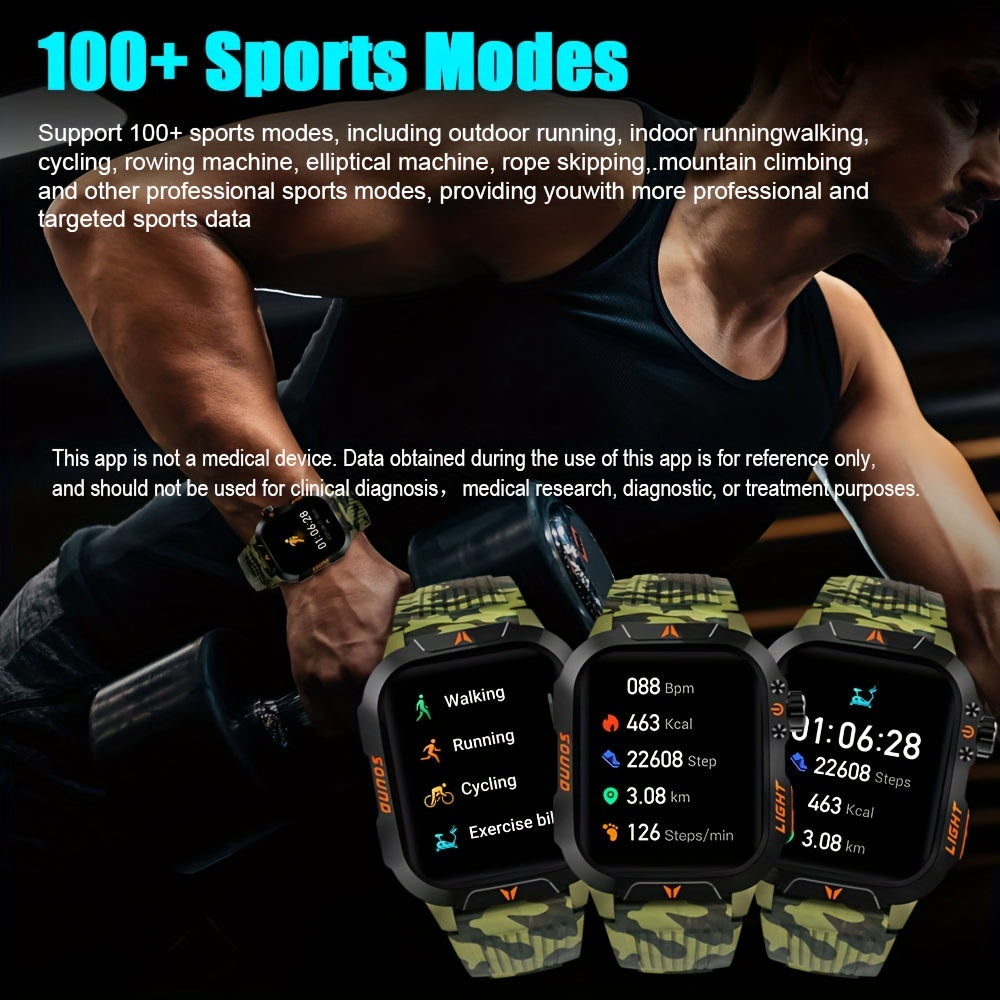 Reloj Inteligente Táctico QTLJJBY - Tecnología de Precisión y Diseño Robusto ⌚🌟