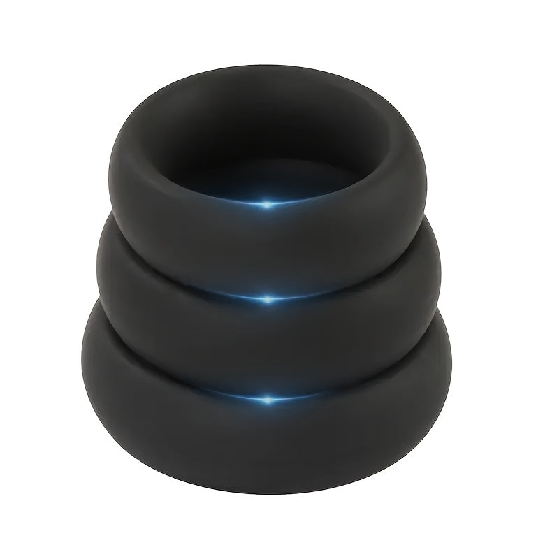 Pack de 3 Anillos de Silicona para Hombres – Mejora tu Resistencia y Placer 🔥