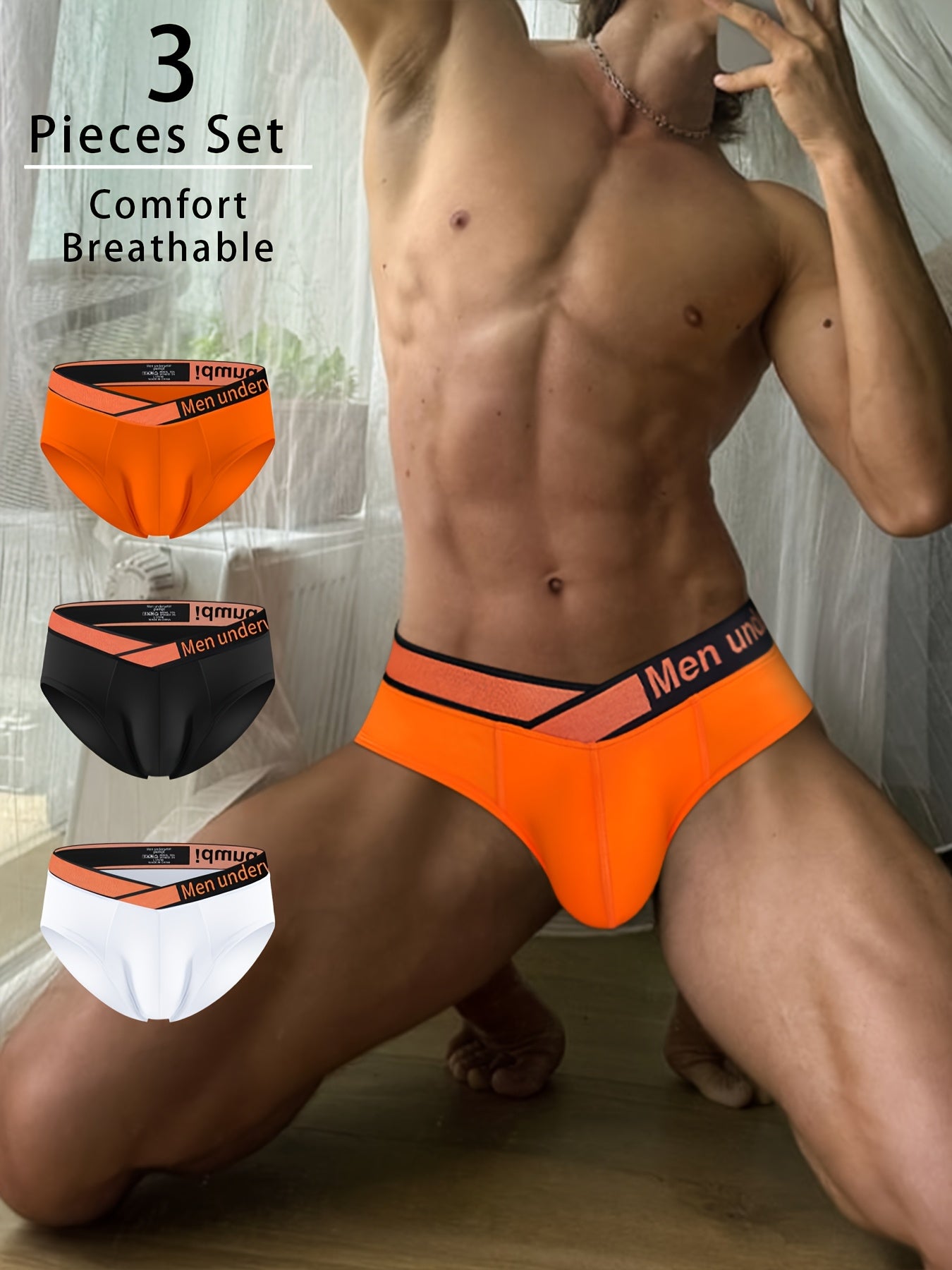 Pack de 3 Briefs V-Shape – Sensualidad y Comodidad en Cada Movimiento 🔥