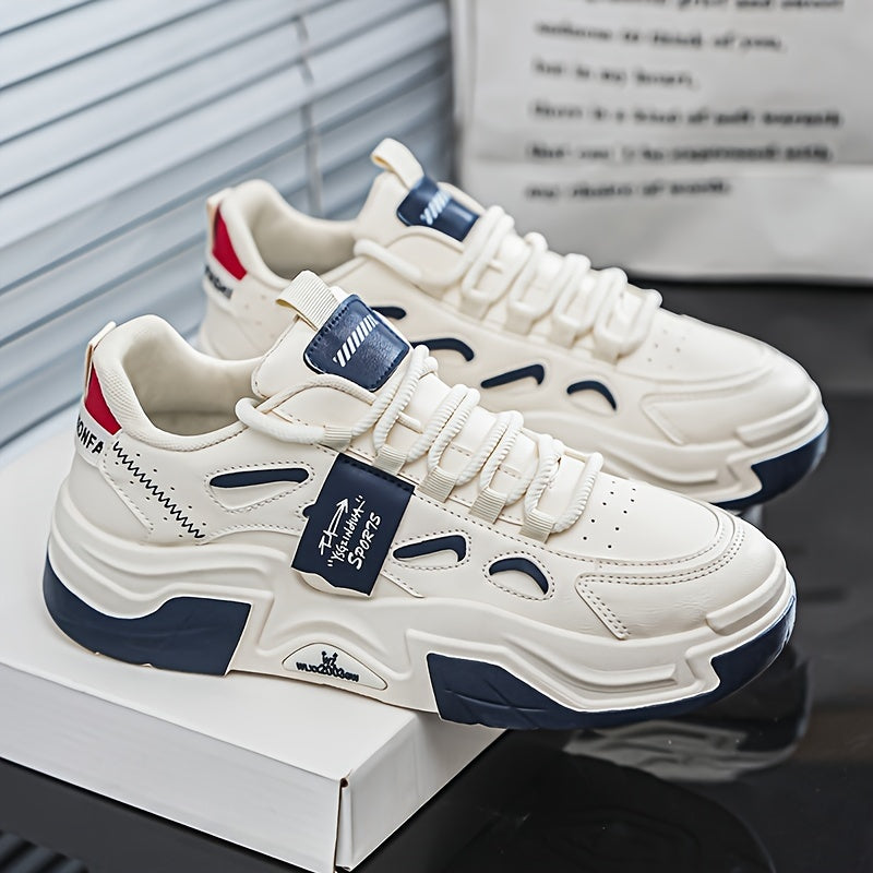 ¡Eleva tu look con estas zapatillas blancas para hombre! Estilo coreano, transpirables y con suela gruesa para confort todo el año. Su diseño casual con cordones asegura un ajuste perfecto. ¡Ideales para cualquier ocasió