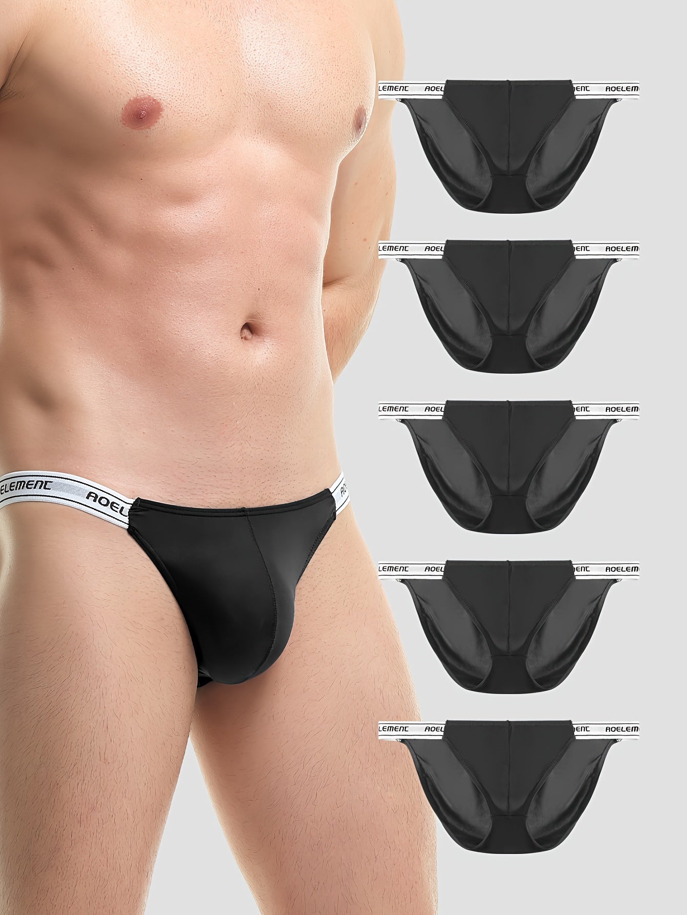 Pack de 5 Bóxers de Nylon Transpirable para Hombre – Ajuste Cómodo y Diseño Deportivo 🔥