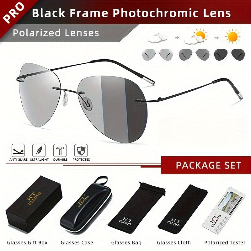 Gafas Fotocromáticas 3188 de Titanio Ultraligero – Estilo y Protección Total
