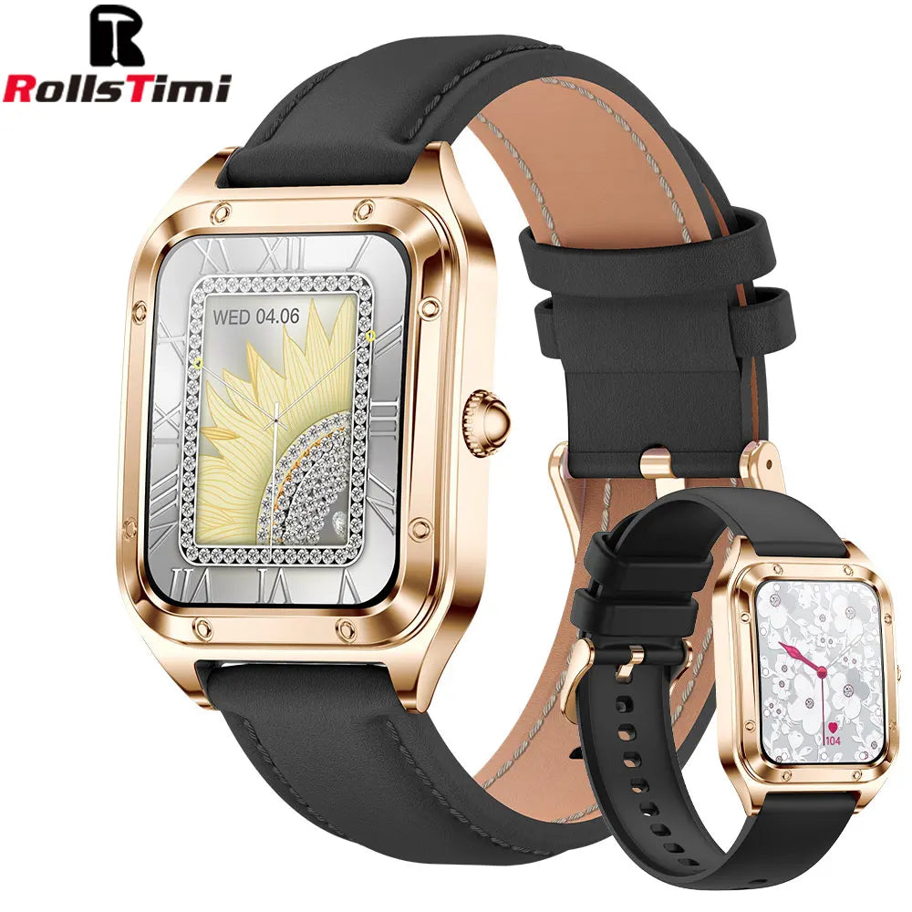Smartwatch de Lujo Rollstimi Gold Diamond – Tecnología y Elegancia en tu Muñeca ⌚✨