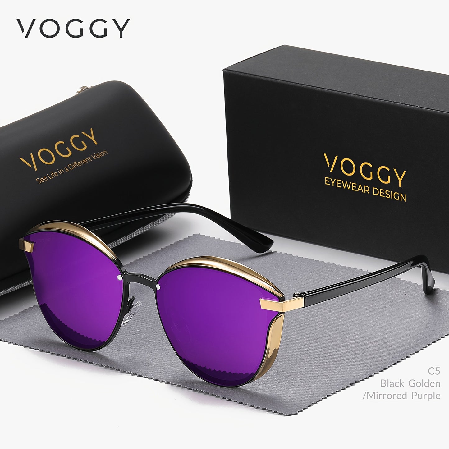 Gafas de Sol Polarizadas VOGGY Retro Butterfly – Protección y Estilo
