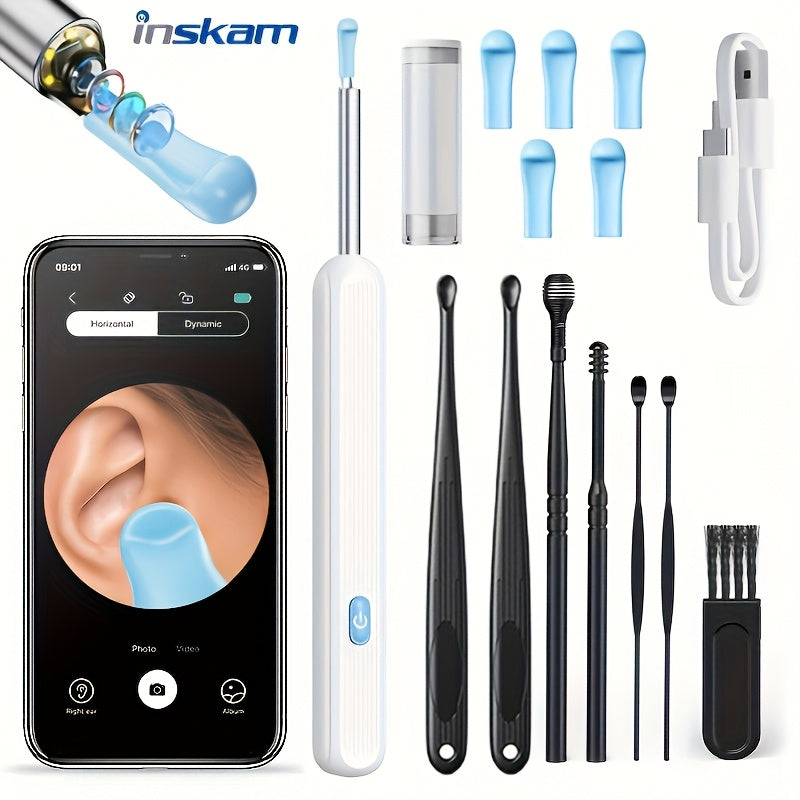 Limpieza de Oídos Inteligente con Cámara – INSKAM Visual Ear Pick 👂🔍