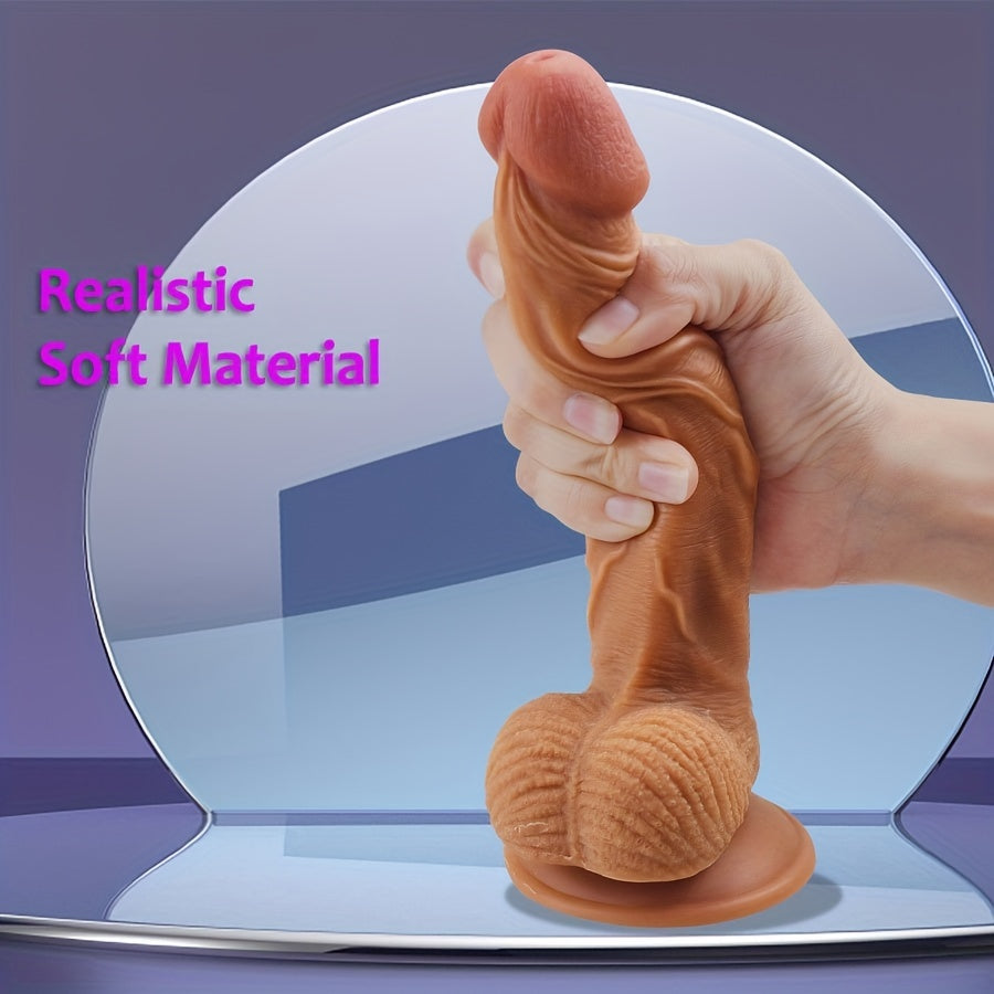 🍑 Dildo Realista XXL - Succión Firme & Sensación Piel Suave 🍑