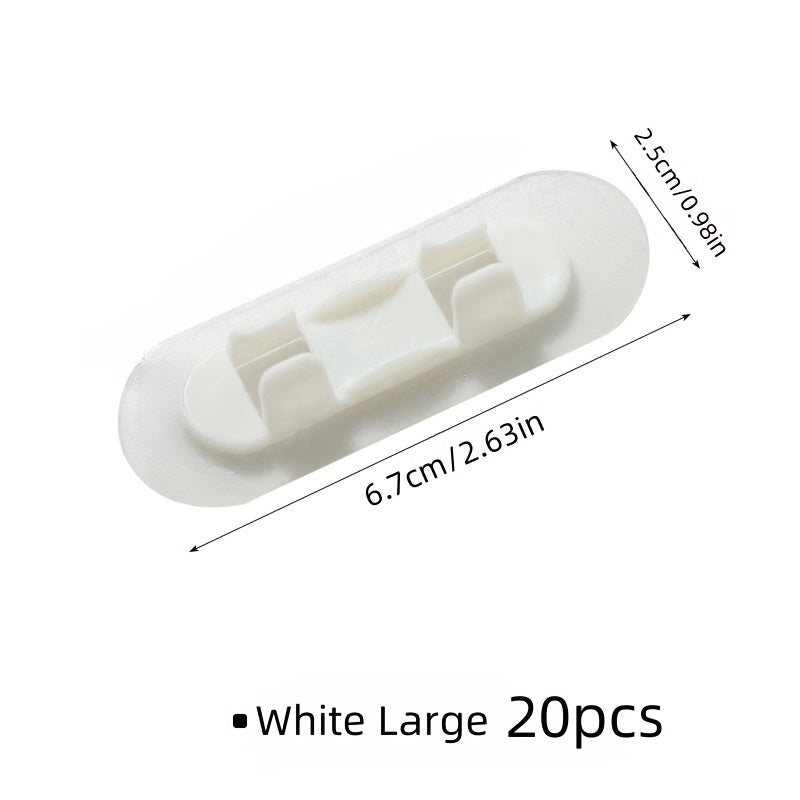 ✨ Set de Clips Adhesivos para Organización de Cables - 10/20 Piezas ✨